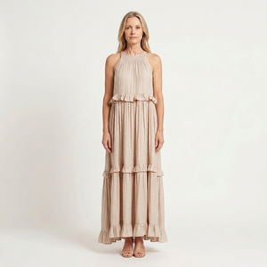 Aria - Sleeveless Tiered Ruffle Maxi Dress