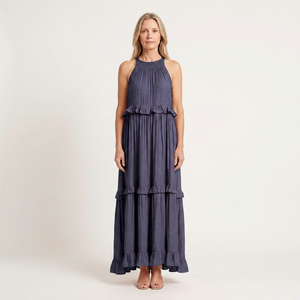 Aria - Sleeveless Tiered Ruffle Maxi Dress