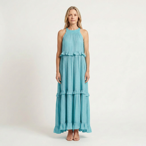 Aria - Sleeveless Tiered Ruffle Maxi Dress