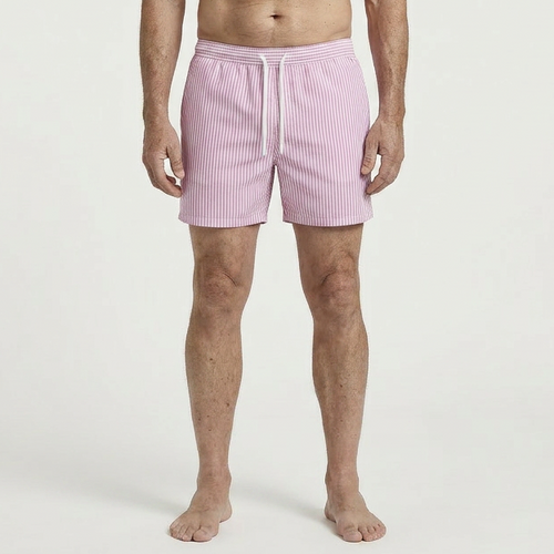 Wavrun - Striped Drawstring Swim Trunks For Men