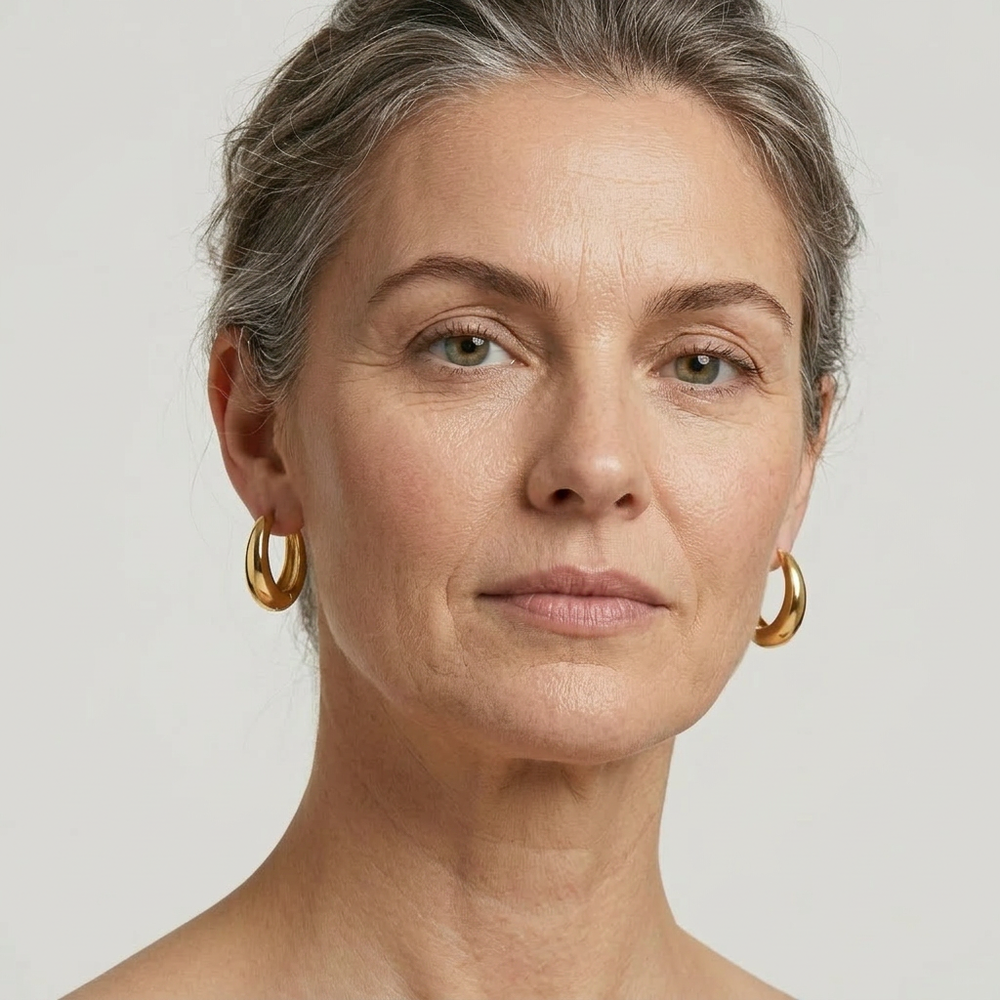 Vaulto - Chunky Oval Hoop Drop Earrings