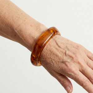 Vorbella - Wide Chunky Polygonal Bangle Bracelet