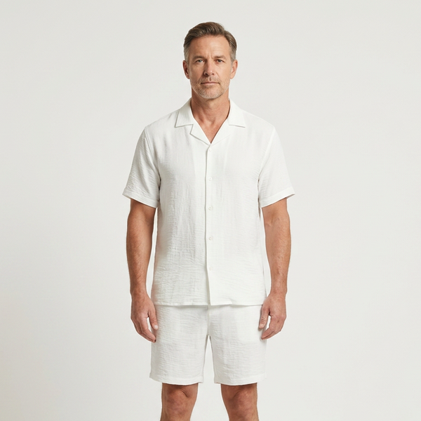 Brody - Two-Piece Short Sleeve Camp Collar Set