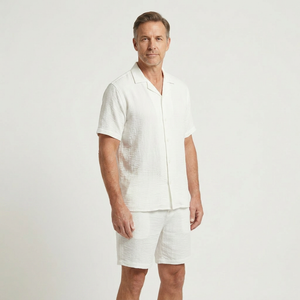 Brody - Two-Piece Short Sleeve Camp Collar Set