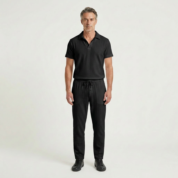 Xander - Short Sleeve Polo And Trouser Set