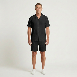 Brody - Two-Piece Short Sleeve Camp Collar Set