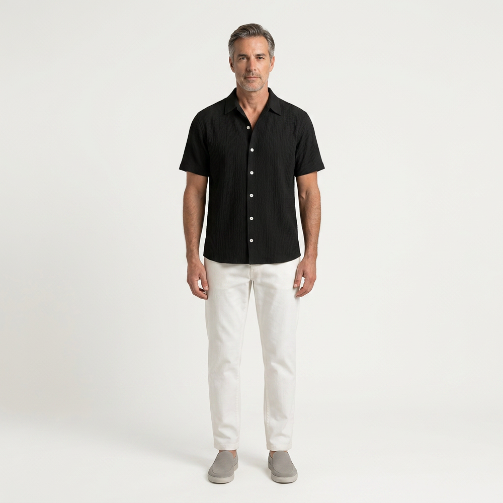 Nolan - Two-Piece Short Sleeve Shirt And Shorts Set