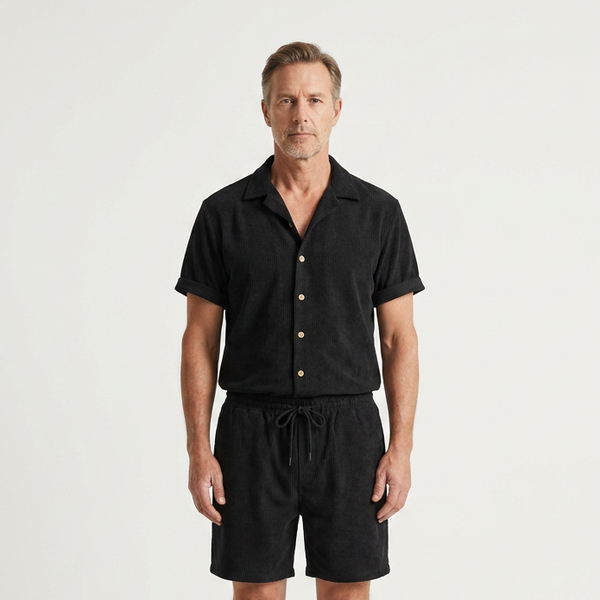 Parker - Fine Ribbed Knit Two-Piece Set