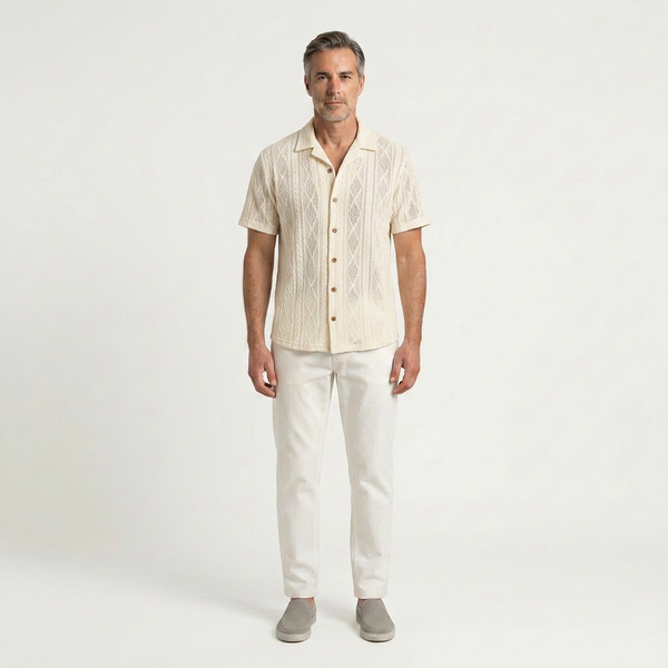 Nolan - Two-Piece Short Sleeve Shirt And Shorts Set