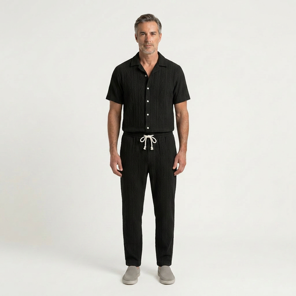 Nolan - Two-Piece Short Sleeve Shirt And Shorts Set