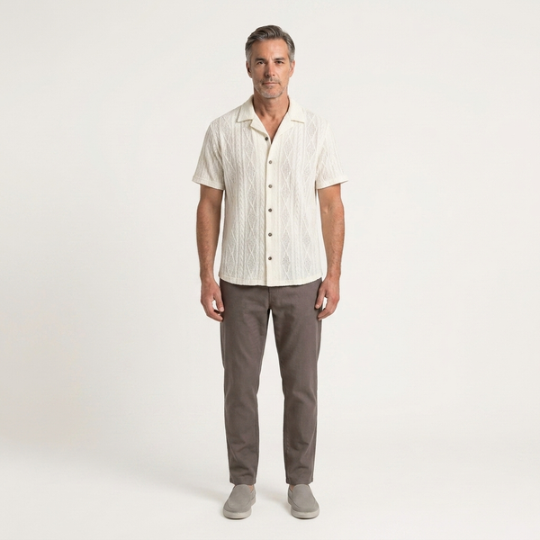 Nolan - Two-Piece Short Sleeve Shirt And Shorts Set