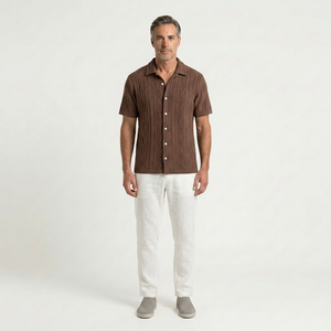 Nolan - Two-Piece Short Sleeve Shirt And Shorts Set