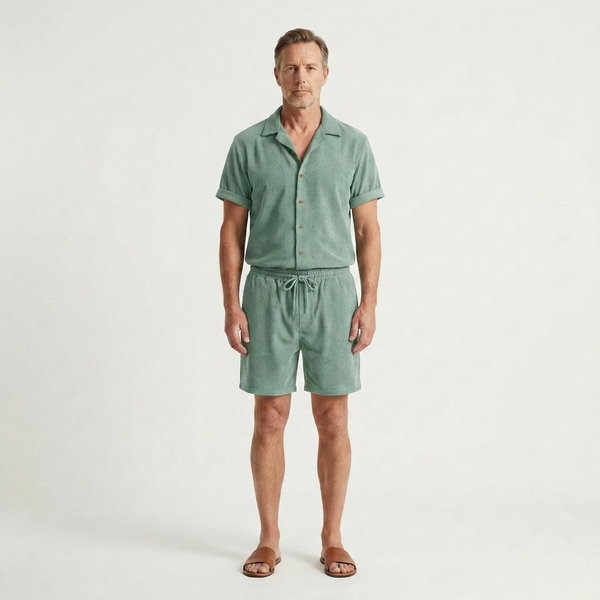 Parker - Fine Ribbed Knit Two-Piece Set