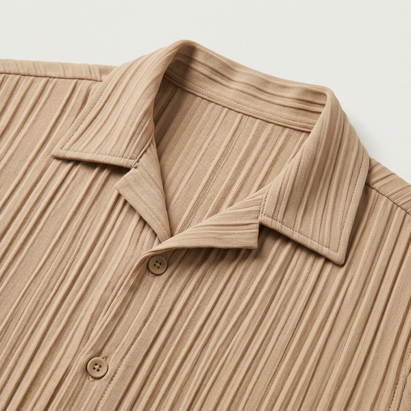 Ace - Long-Sleeve Pleated Two-Piece Set