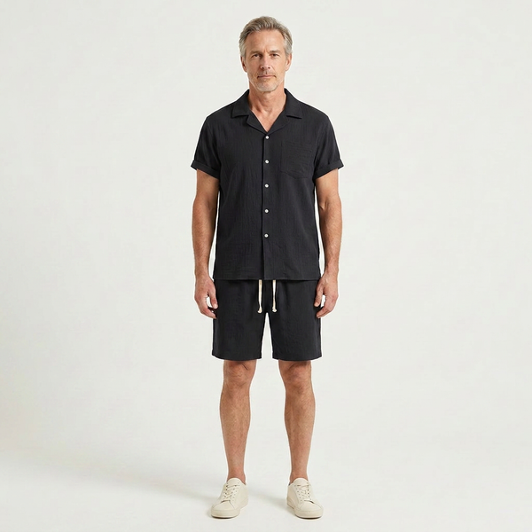 Easton - Matching Short Sleeve Shirt And Shorts Set