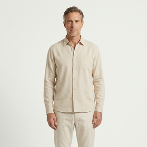 Christian - Long Sleeve Button-Down Casual Shirt