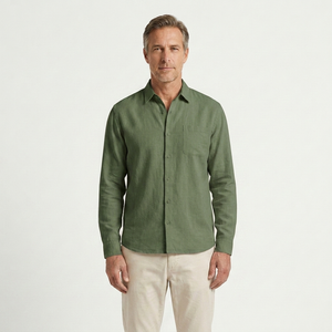 Christian - Long Sleeve Button-Down Casual Shirt