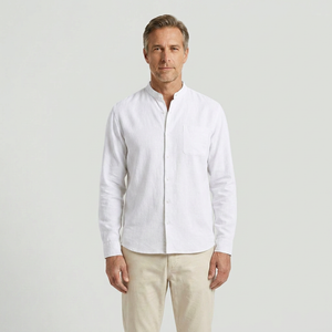 Christian - Long Sleeve Button-Down Casual Shirt