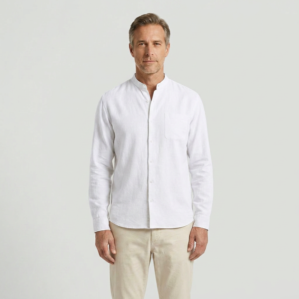Christian - Long Sleeve Button-Down Casual Shirt