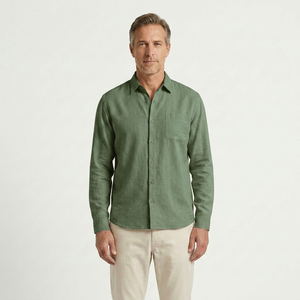 Christian - Long Sleeve Button-Down Casual Shirt
