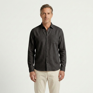Christian - Long Sleeve Button-Down Casual Shirt