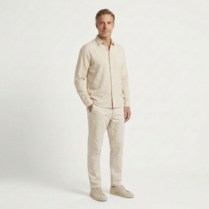 Christian - Long Sleeve Button-Down Casual Shirt