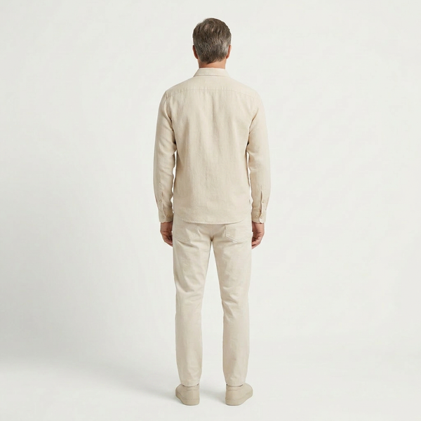 Christian - Long Sleeve Button-Down Casual Shirt