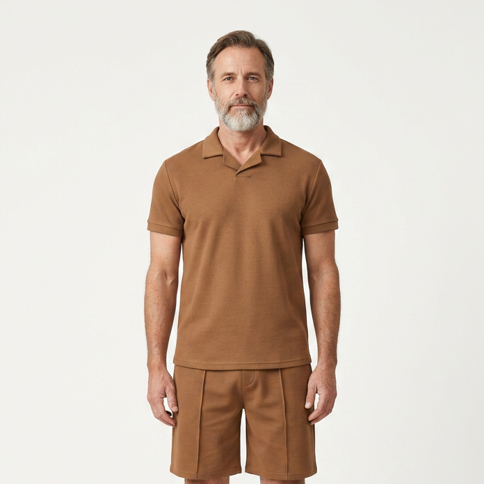 Eli - Short Sleeve Polo And Shorts Set