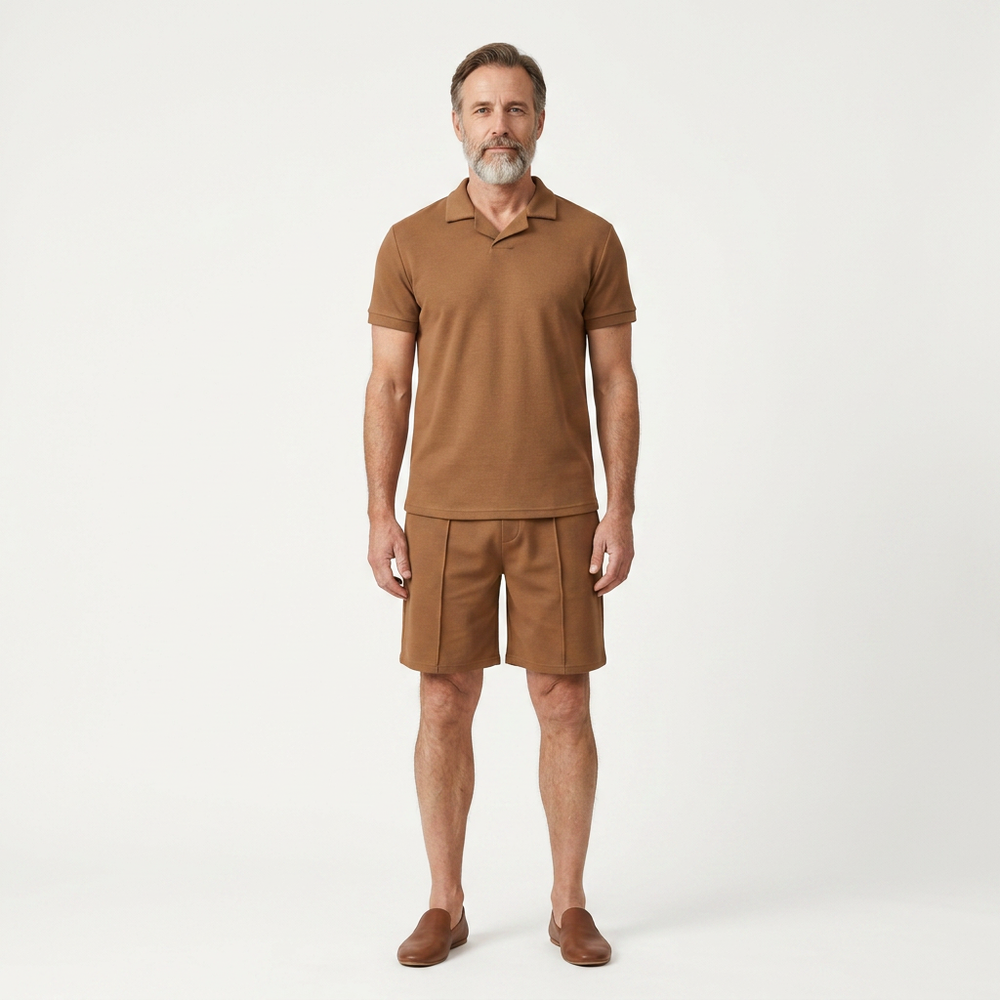 Eli - Short Sleeve Polo And Shorts Set