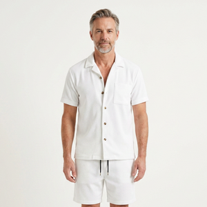 Adrian - Short-Sleeve Shirt And Shorts Set