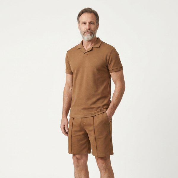 Eli - Short Sleeve Polo And Shorts Set