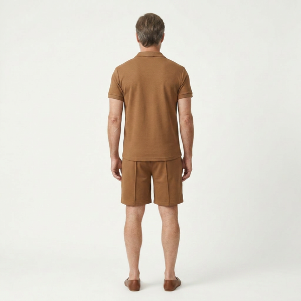 Eli - Short Sleeve Polo And Shorts Set