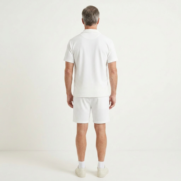 Adrian - Short-Sleeve Shirt And Shorts Set