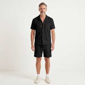 Adrian - Short-Sleeve Shirt And Shorts Set