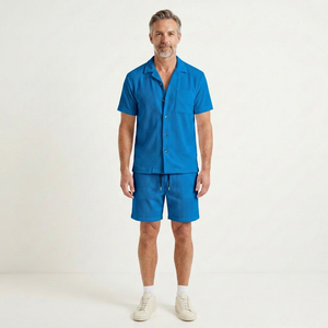 Adrian - Short-Sleeve Shirt And Shorts Set
