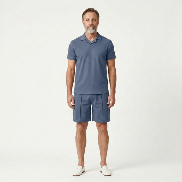 Eli - Short Sleeve Polo And Shorts Set