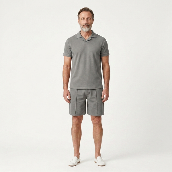 Eli - Short Sleeve Polo And Shorts Set