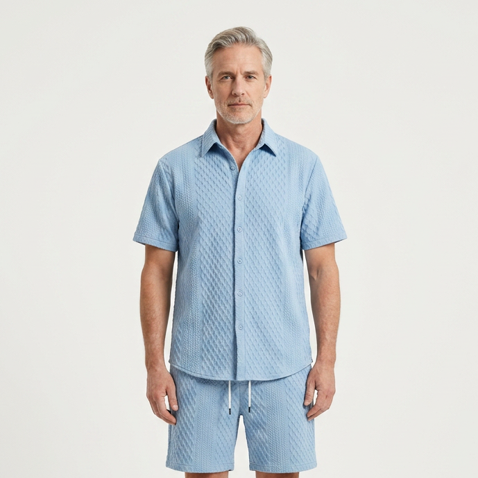 Lincoln - Matching Short-Sleeve Shirt And Shorts Set