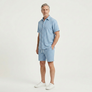 Lincoln - Matching Short-Sleeve Shirt And Shorts Set