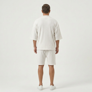 John - V-Neck Short Sleeve Matching Set