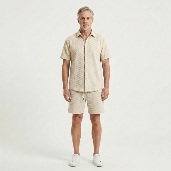 Lincoln - Matching Short-Sleeve Shirt And Shorts Set