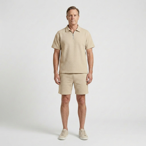 Aiden - Textured Waffle Knit Two-Piece Set