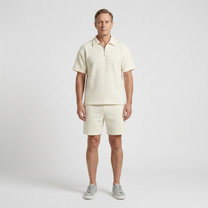 Aiden - Textured Waffle Knit Two-Piece Set