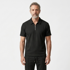 Levi - Short-Sleeve Zip Collar Matching Set