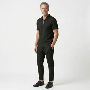 Levi - Short-Sleeve Zip Collar Matching Set
