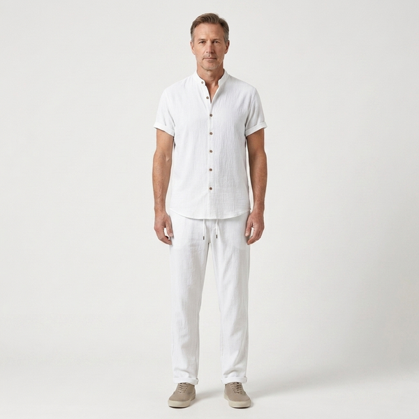 Jackson - Short-Sleeve Shirt And Trouser Set
