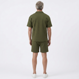 Liam - Matching Zip Polo And Shorts Set