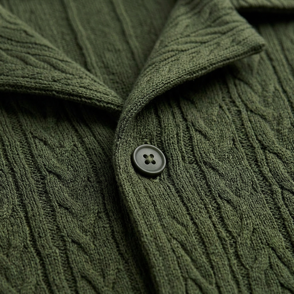 Elijah - Textured Short-Sleeve Shirt And Trouser Set