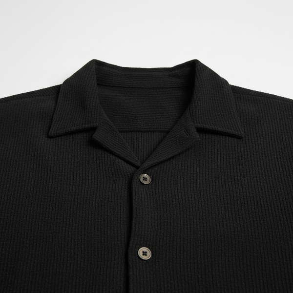Stefan - Short Sleeve Button-Up Shirt And Shorts Set