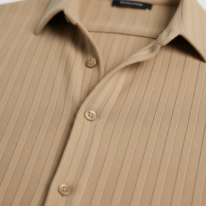 Victor - Textured Short Sleeve Shirt And Shorts Set